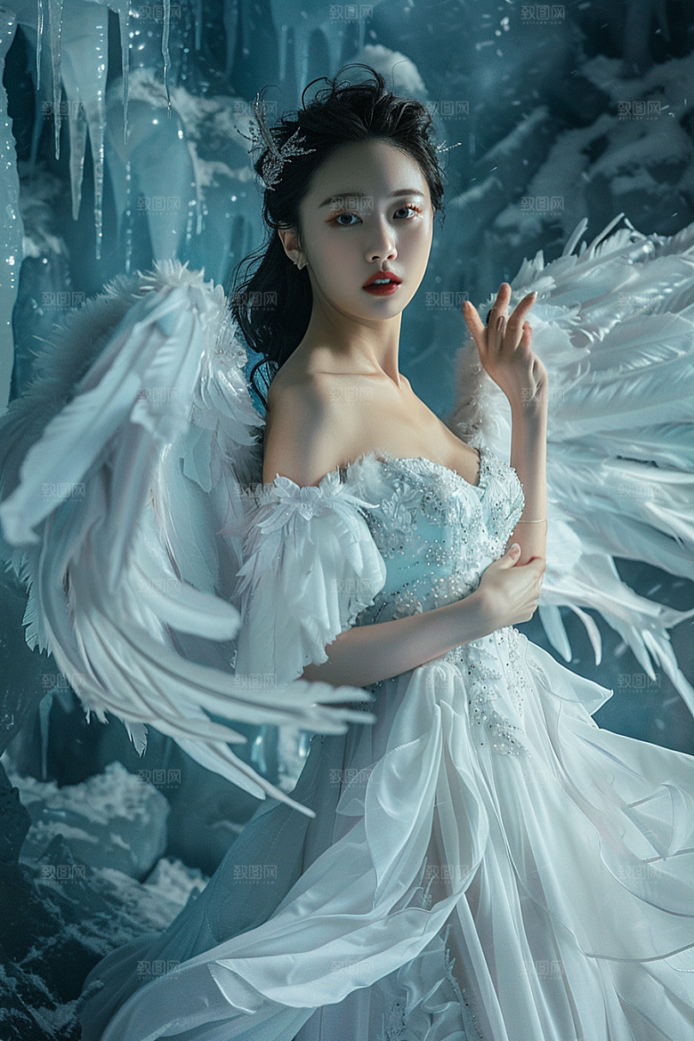 天使女神写真美女摄影图