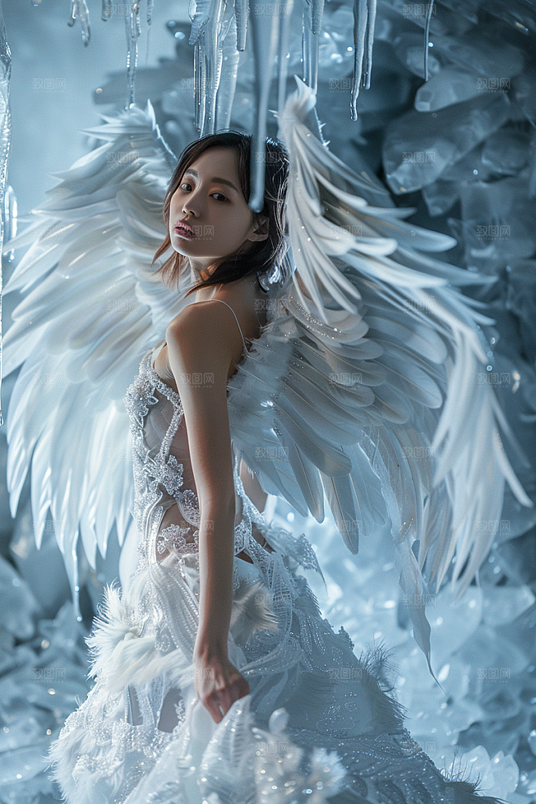 天使女神仙女美女摄影图
