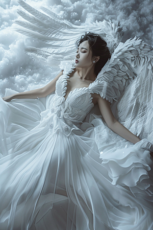 天使女神清新人物摄影图