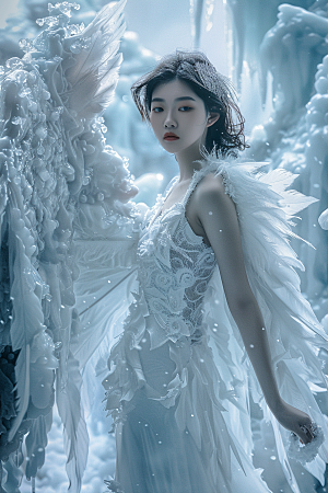 天使女神纯洁仙女摄影图