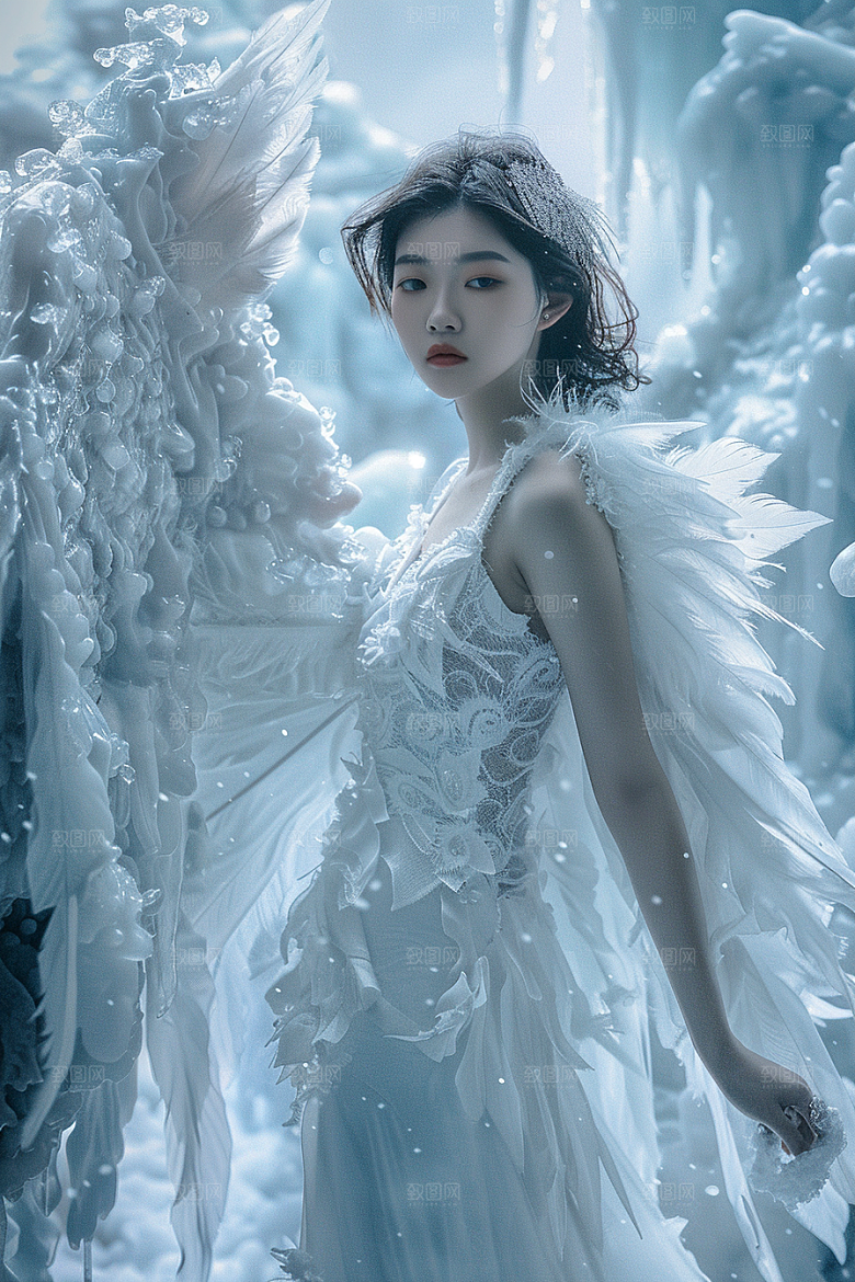 天使女神纯洁仙女摄影图