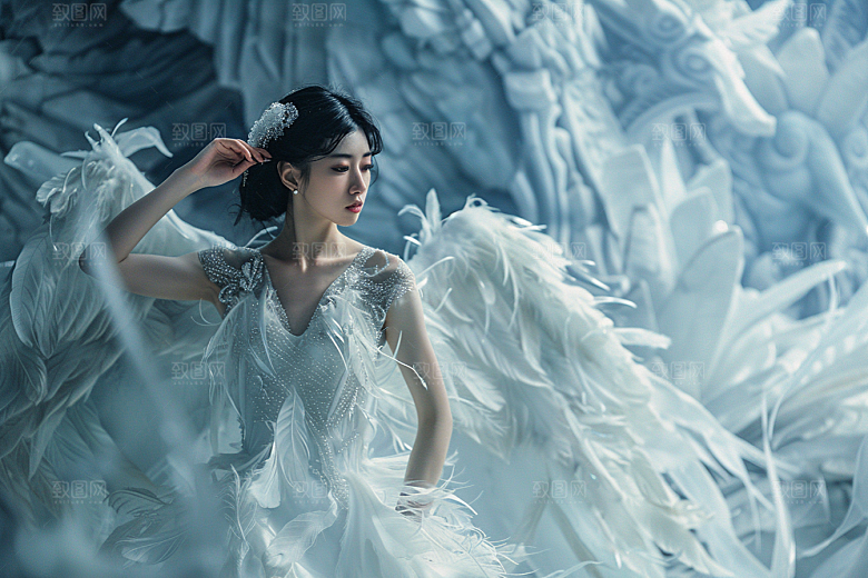 天使女神高清纯洁摄影图