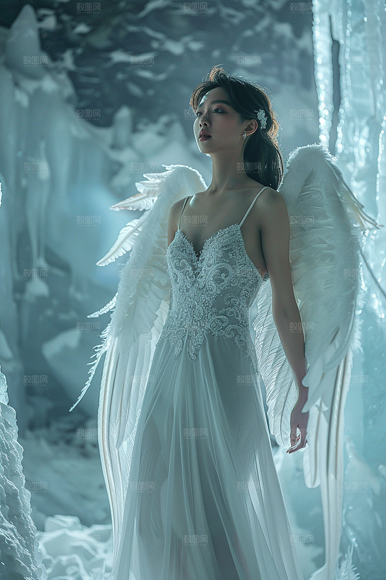 天使女神美女唯美摄影图
