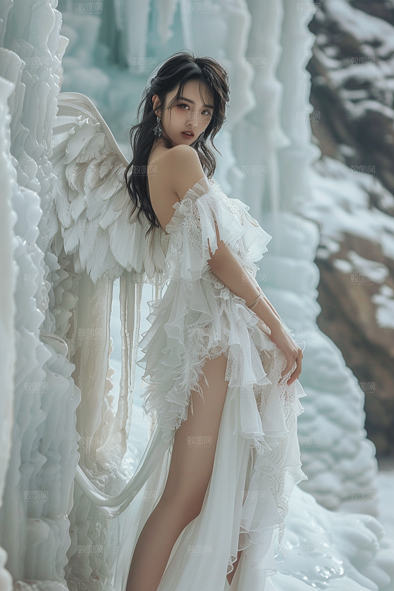 天使女神写真人物摄影图