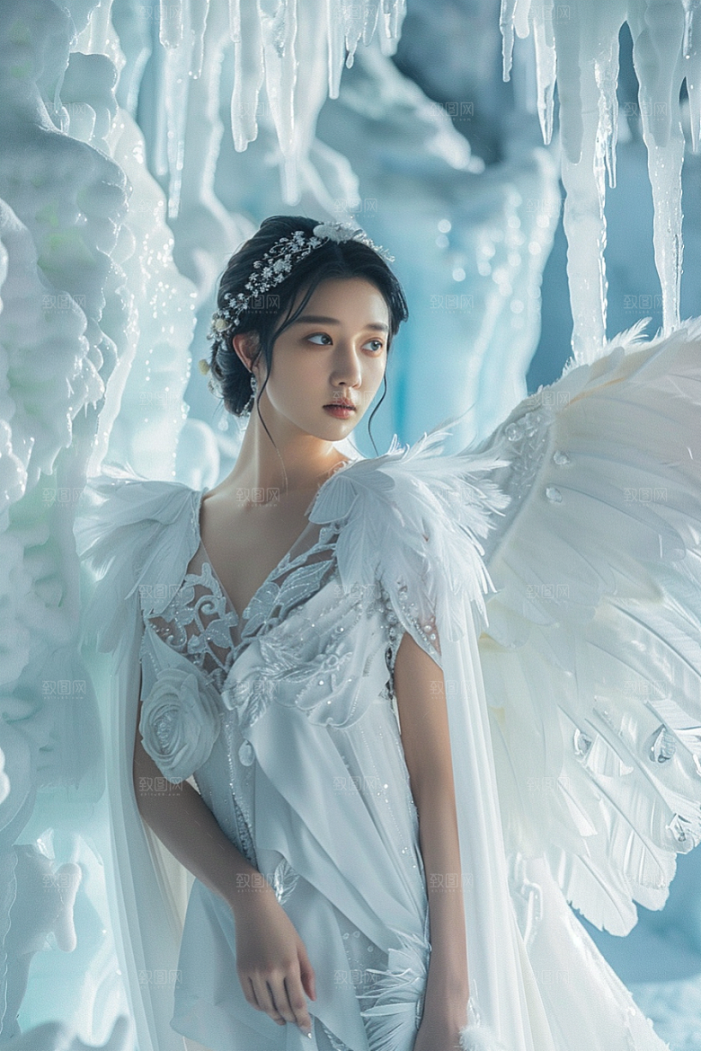 天使女神高清美女摄影图