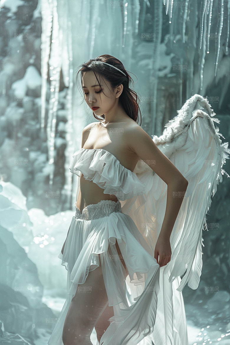 天使女神纯洁唯美摄影图