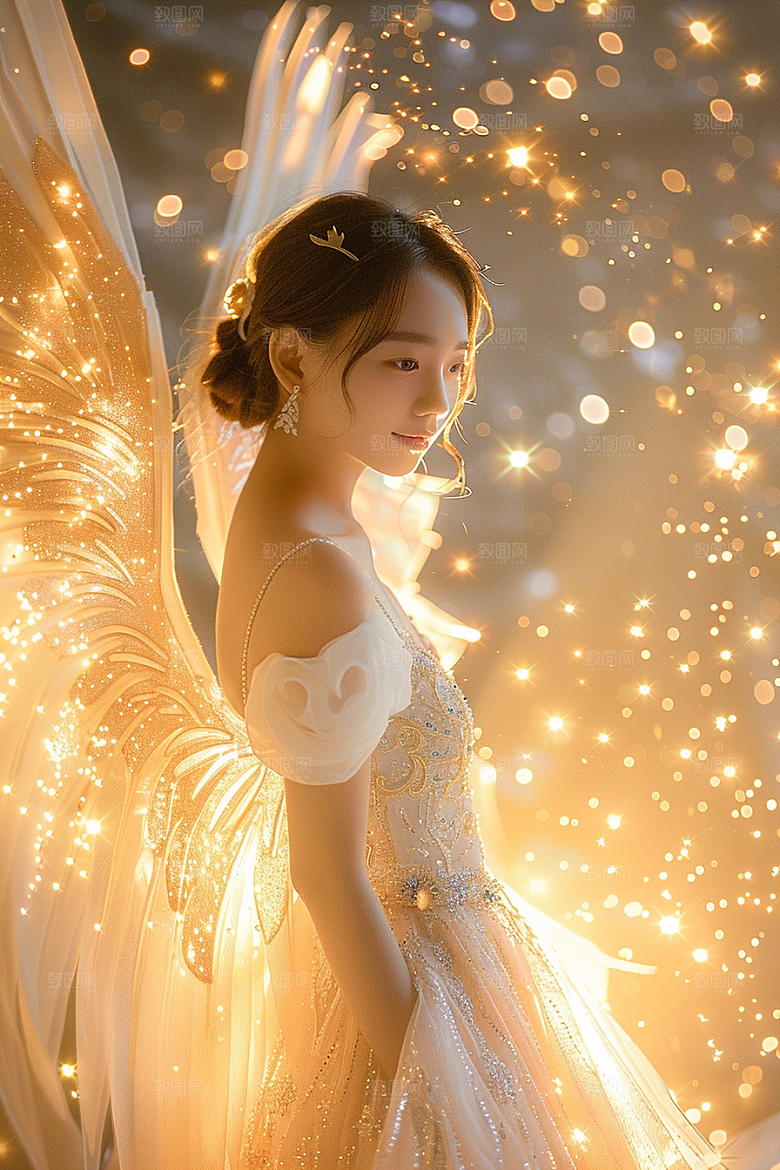 天使女神仙女写真摄影图
