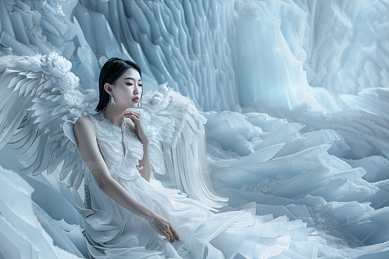 天使女神写真梦幻摄影图