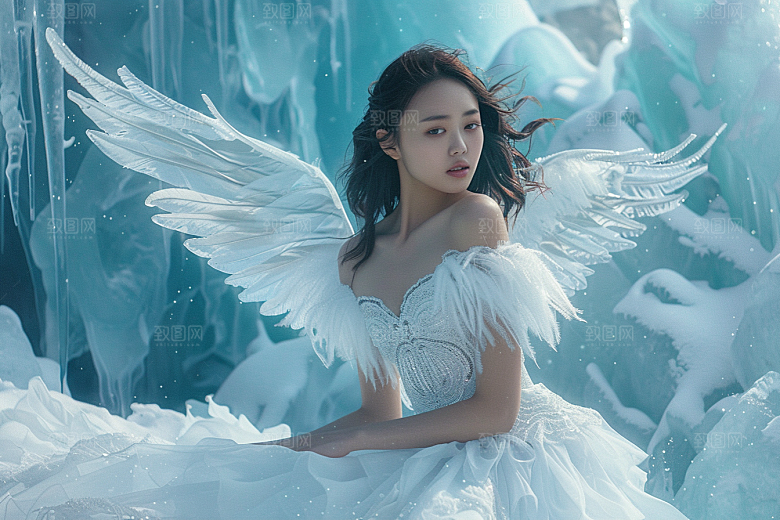 天使女神纯洁梦幻摄影图