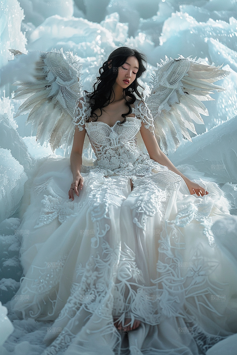天使女神仙女美女摄影图