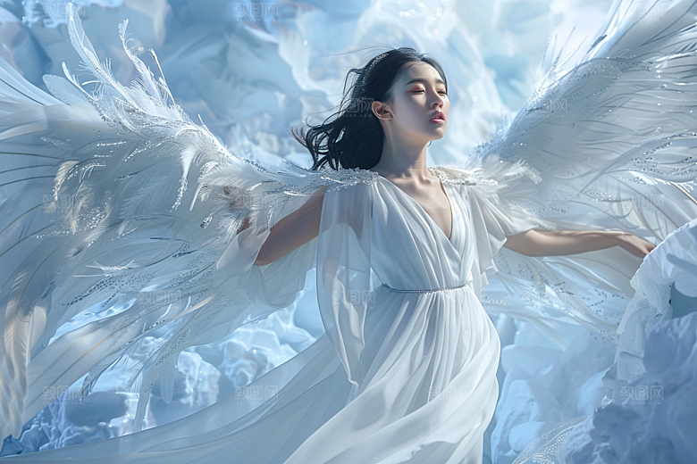 天使女神唯美仙女摄影图