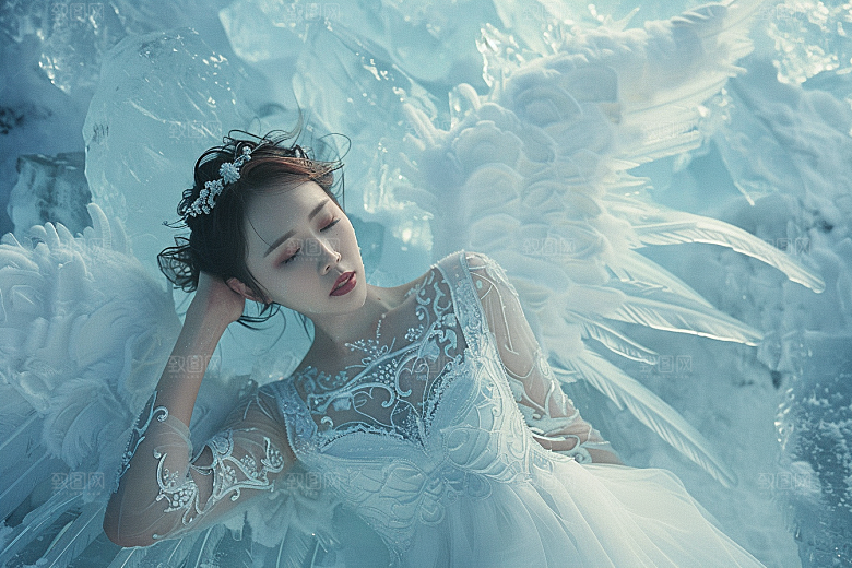 天使女神肖像仙女摄影图
