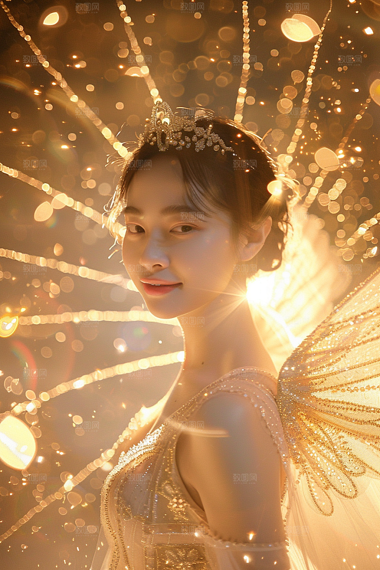 天使女神梦幻唯美摄影图