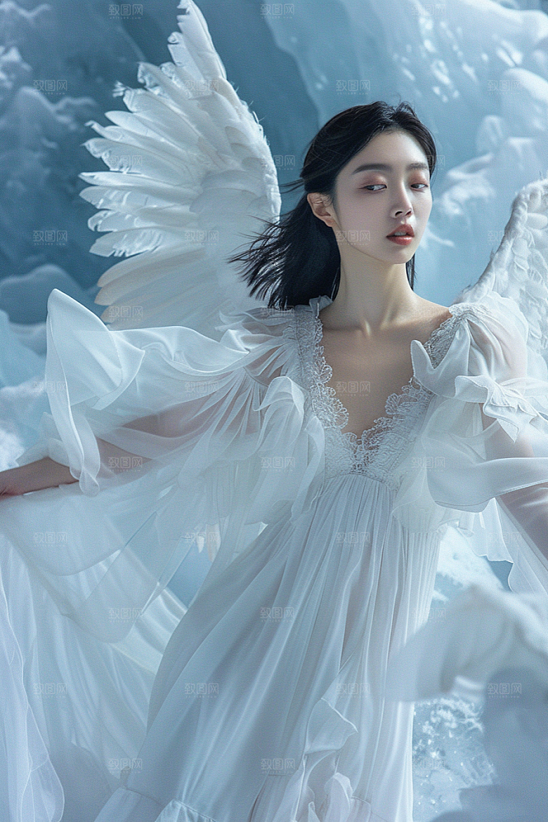 天使女神梦幻唯美摄影图