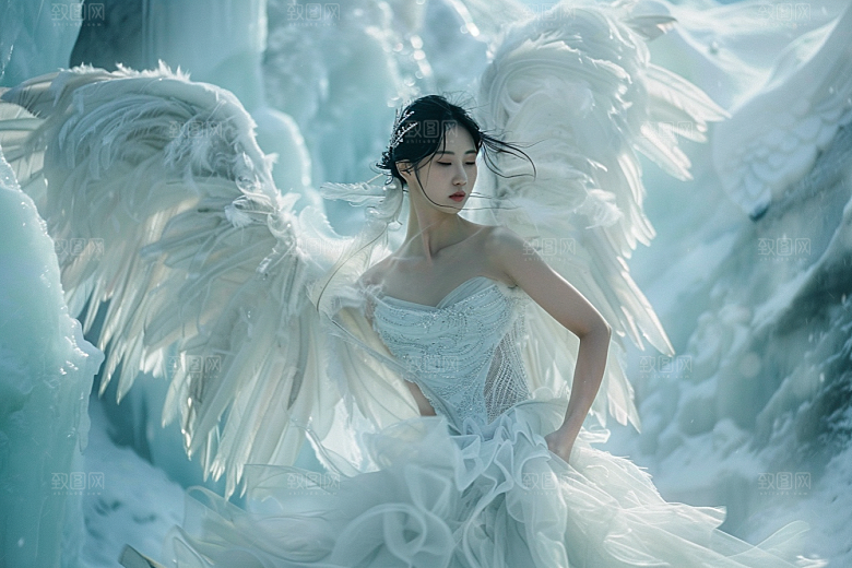 天使女神美女梦幻摄影图