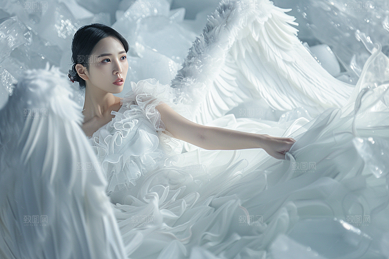 天使女神写真梦幻摄影图