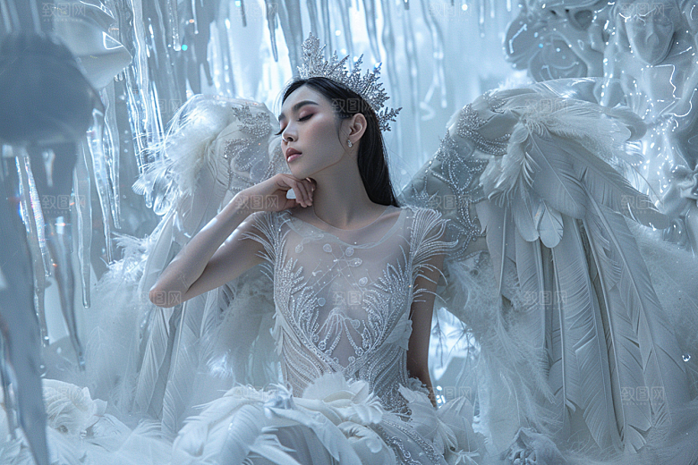 天使女神写真唯美摄影图