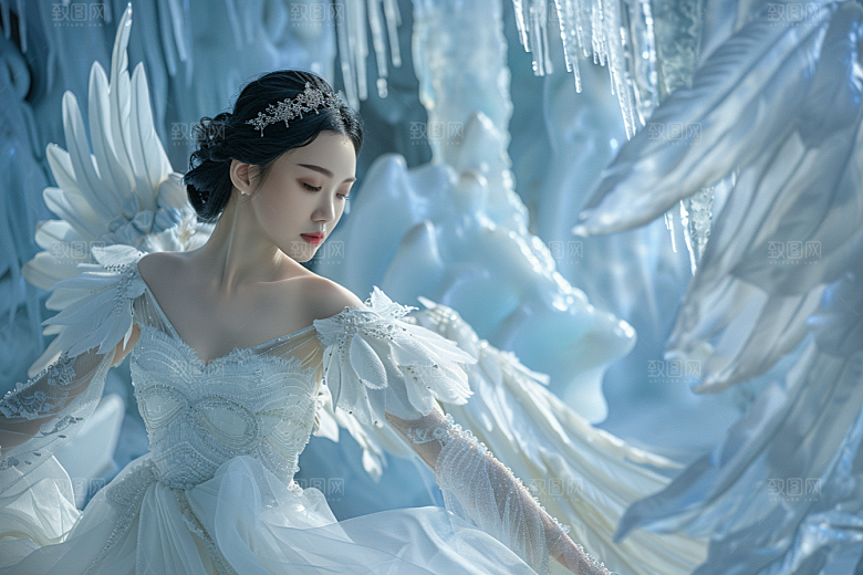 天使女神高清纯洁摄影图