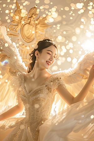 天使女神唯美高清摄影图