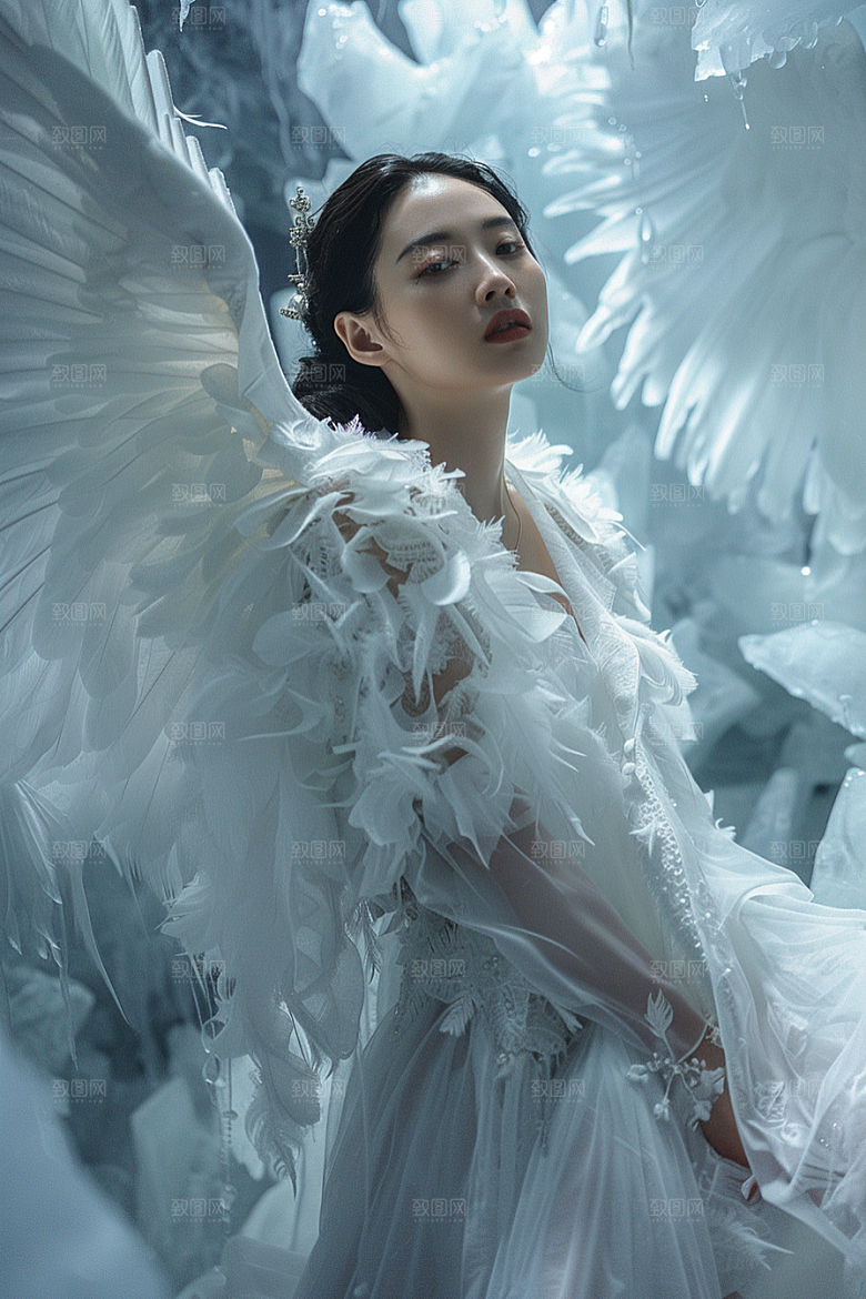 天使女神写真唯美摄影图