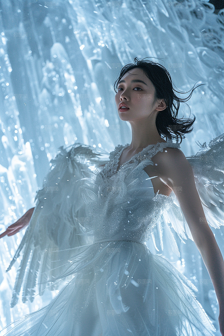 天使女神纯洁唯美摄影图