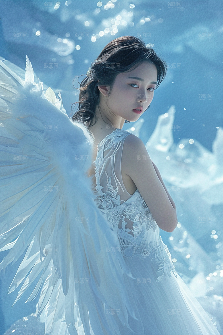 天使女神美女人物摄影图