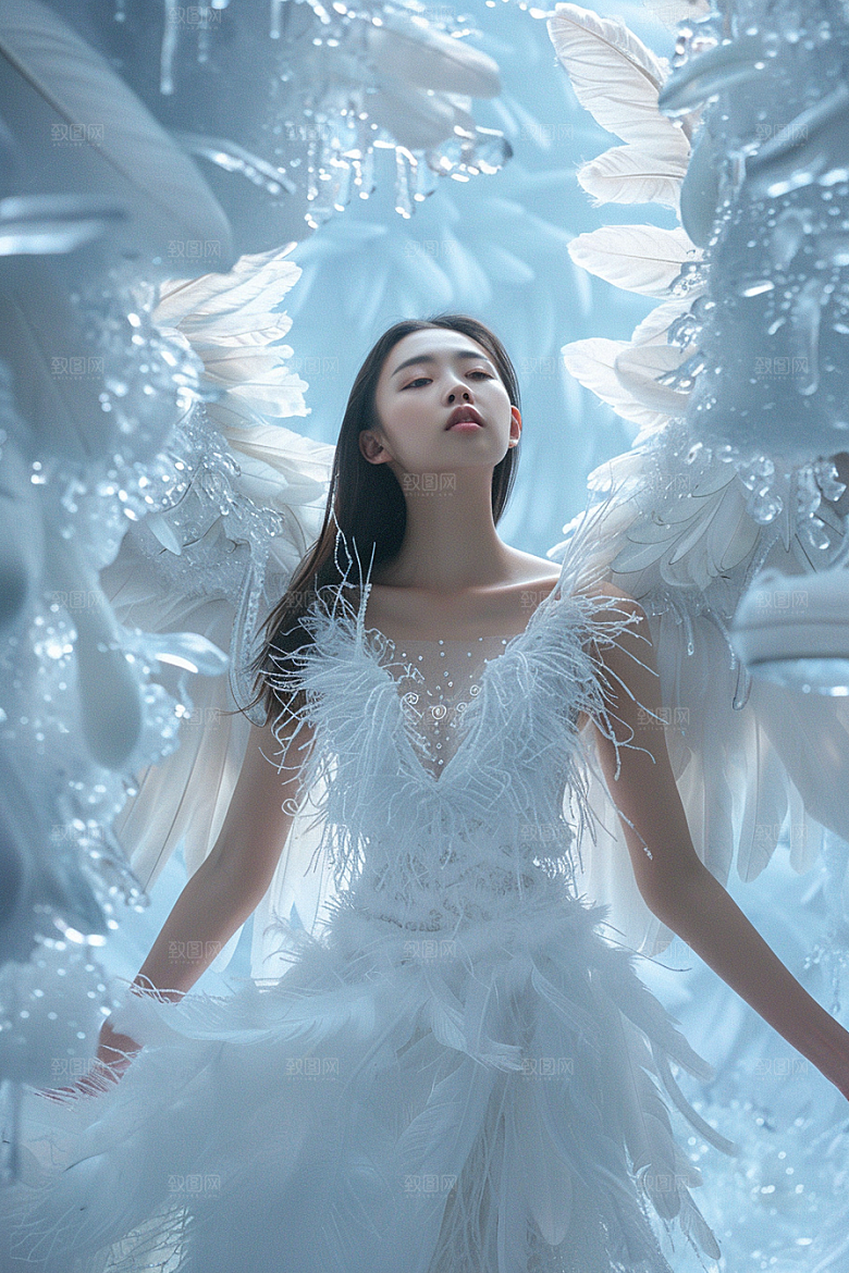 天使女神梦幻人物摄影图