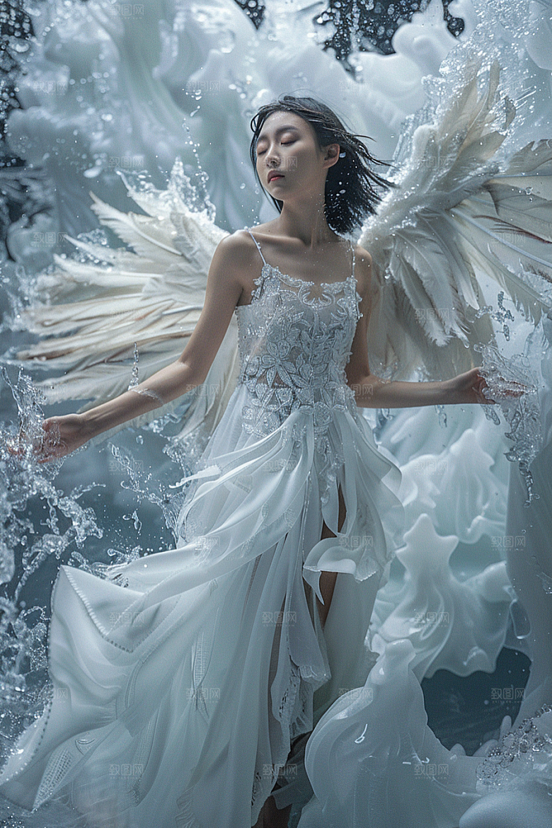 天使女神写真仙女摄影图