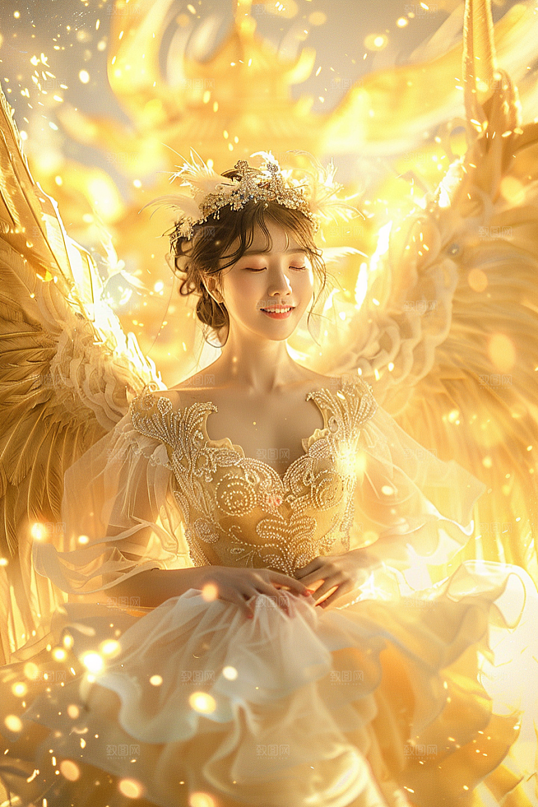 天使女神唯美高清摄影图