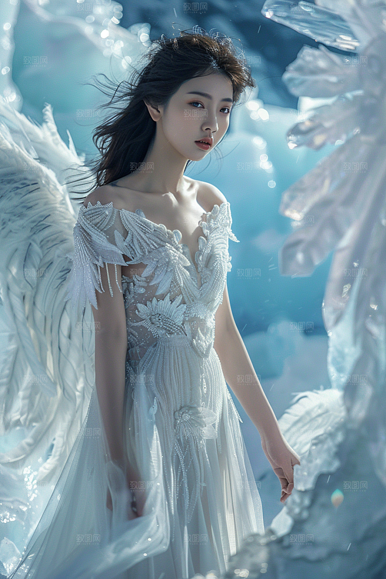 天使女神纯洁梦幻摄影图