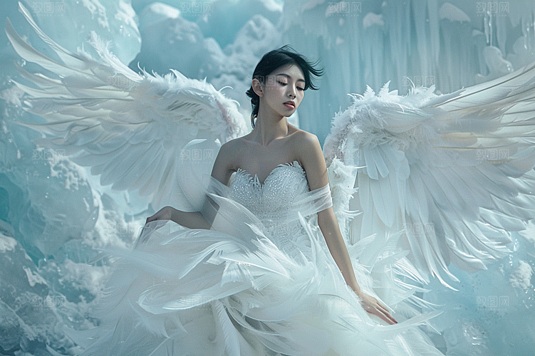 天使女神仙女纯洁摄影图