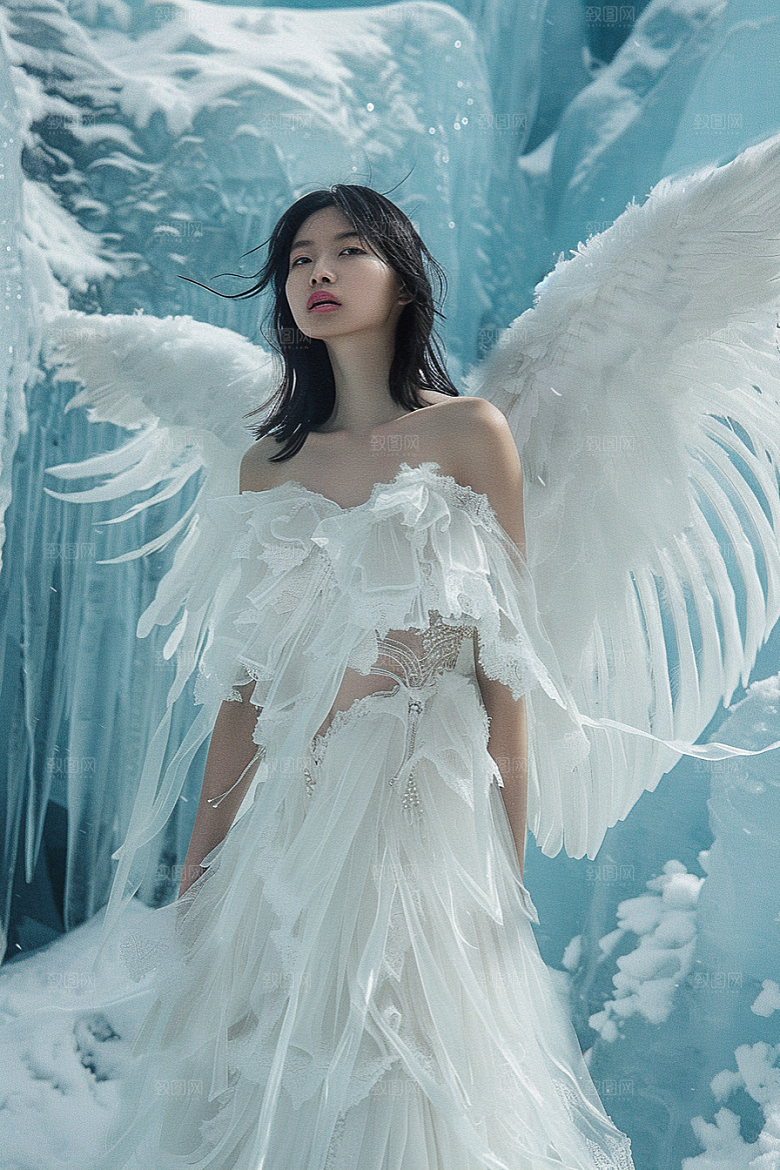 天使女神纯洁美女摄影图