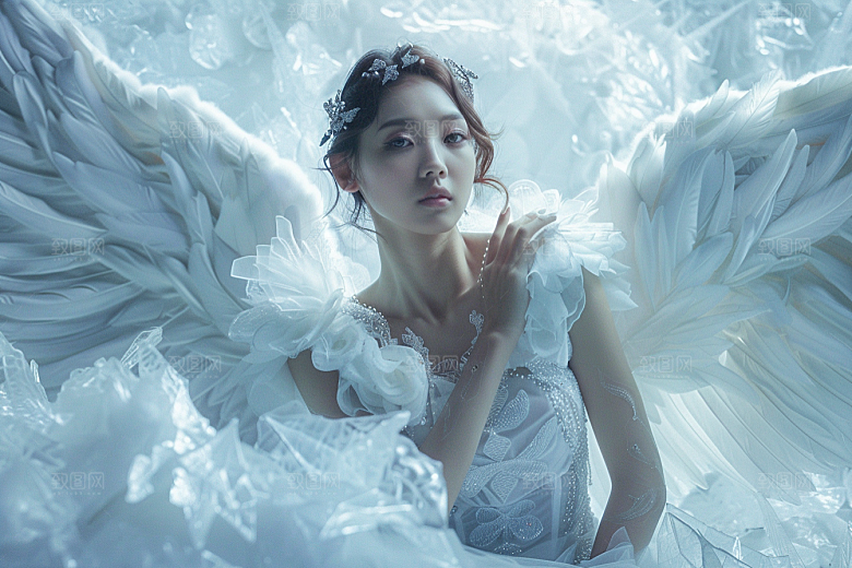 天使女神高清美女摄影图