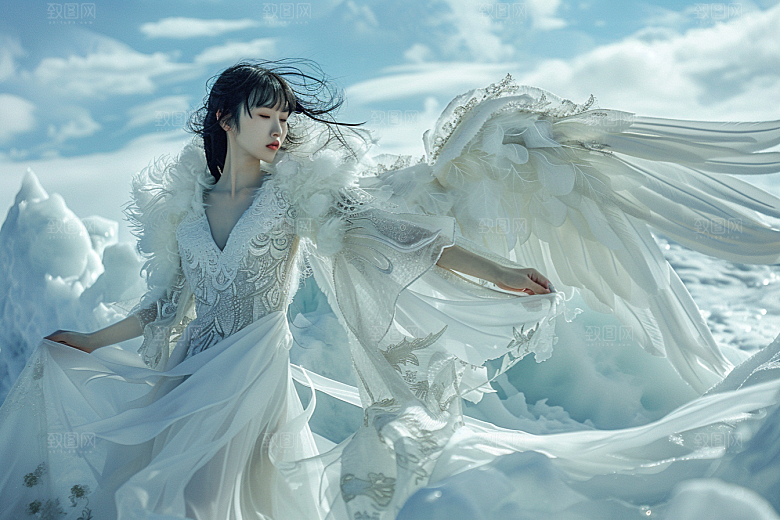 天使女神人物唯美摄影图