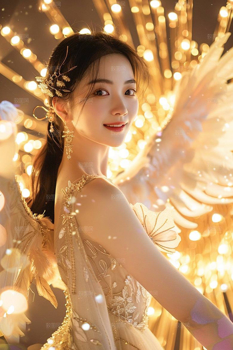 天使女神梦幻清新摄影图