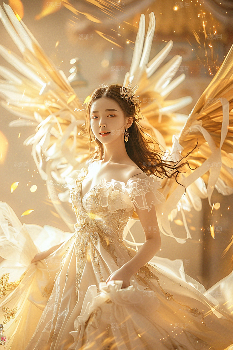 天使女神高清人物摄影图