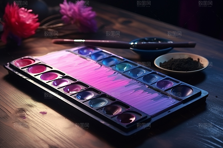 调色板电影视角高清摄影图