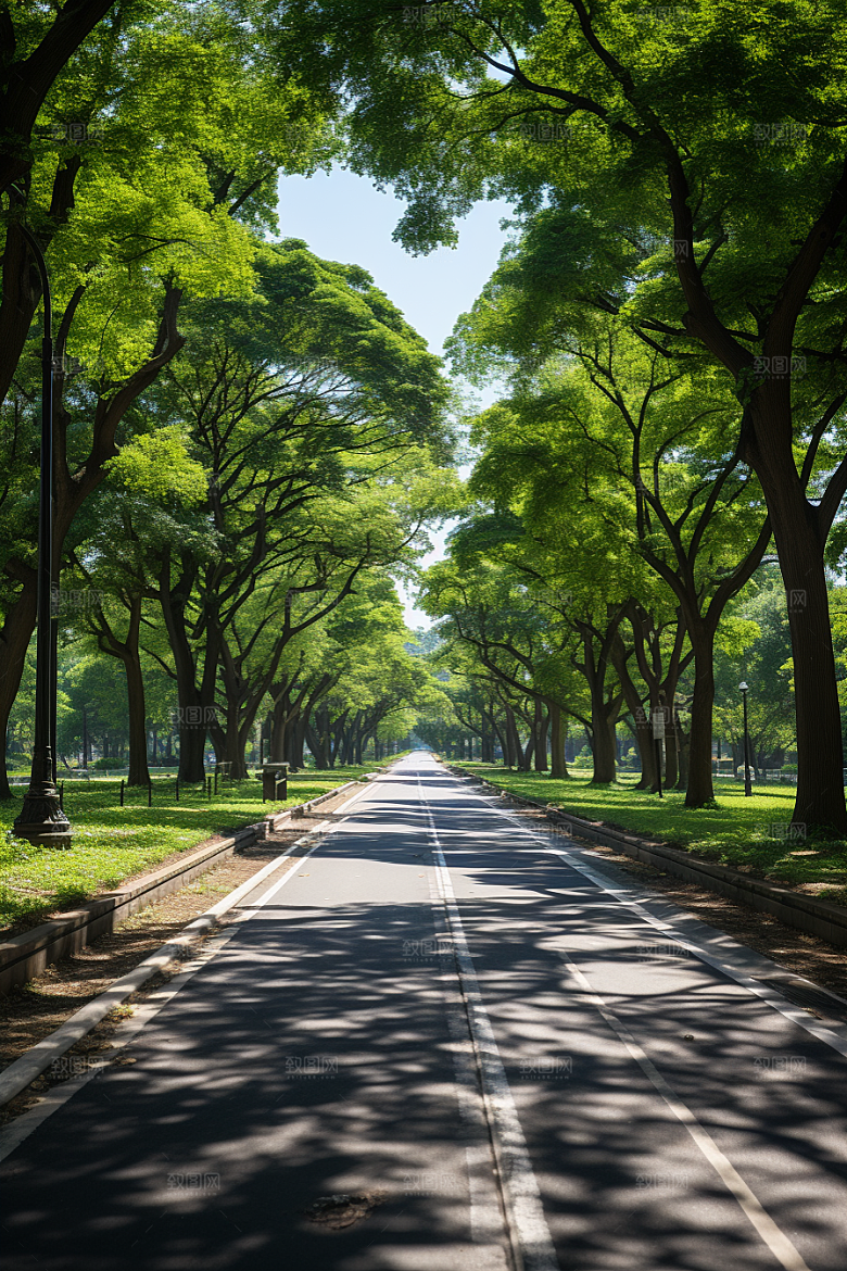 健身步道城市建设市民活动场所摄影图