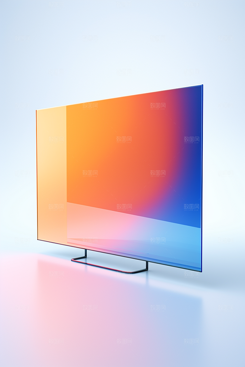 透明电子产品潮流光泽模型