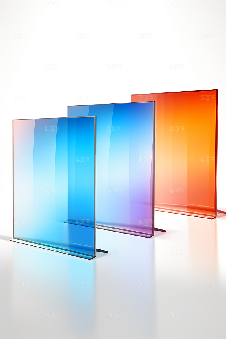 透明电子产品光泽光效模型