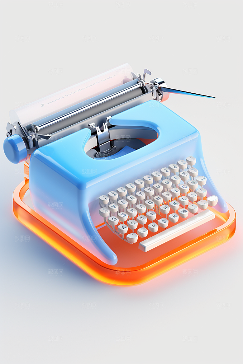 透明电子产品3D光效模型