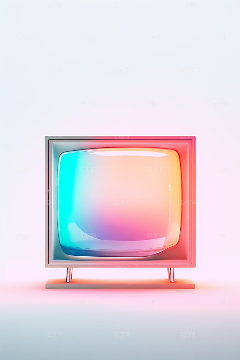 透明电子产品彩色3D模型