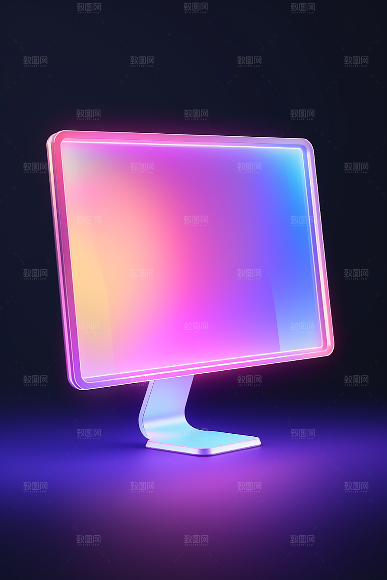 透明电子产品炫彩光效模型