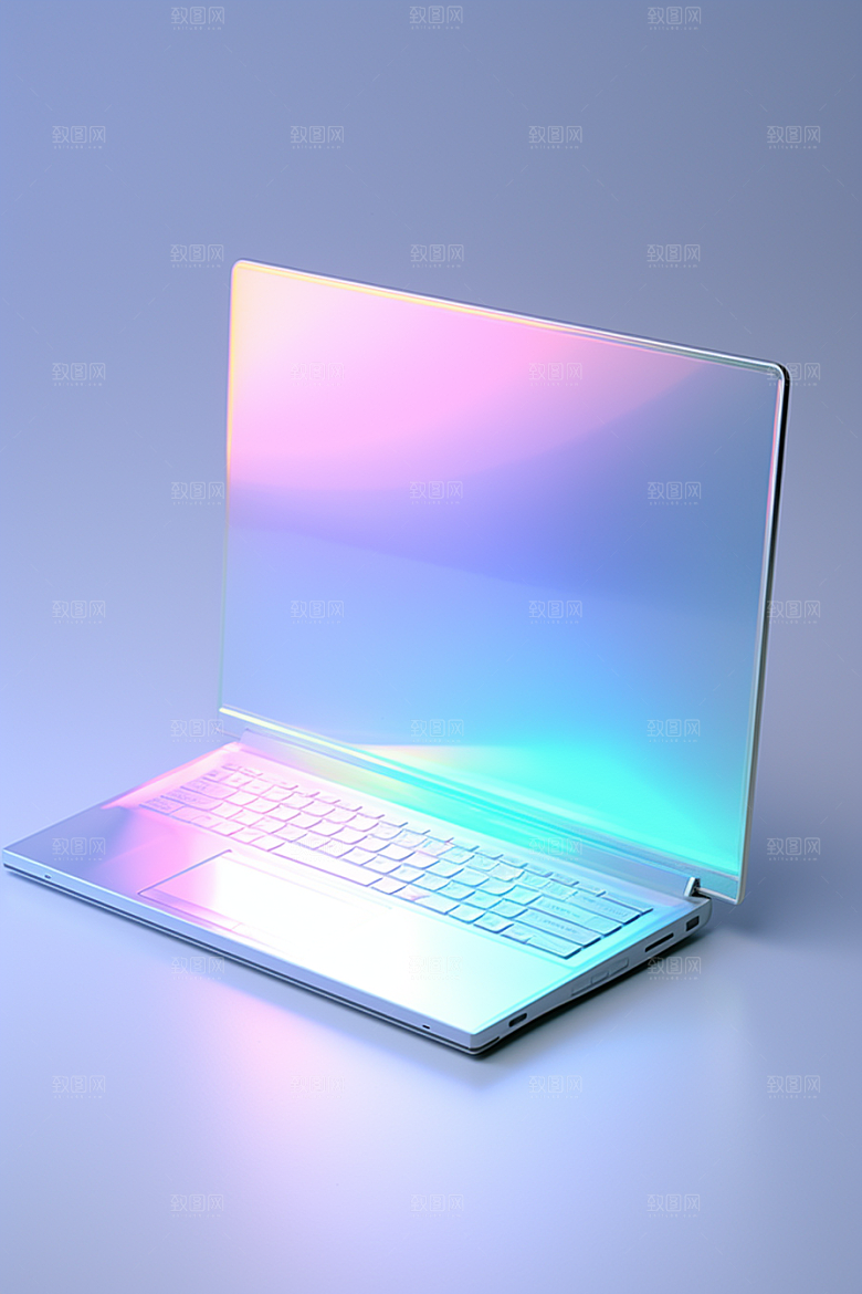 透明电子产品质感彩色模型