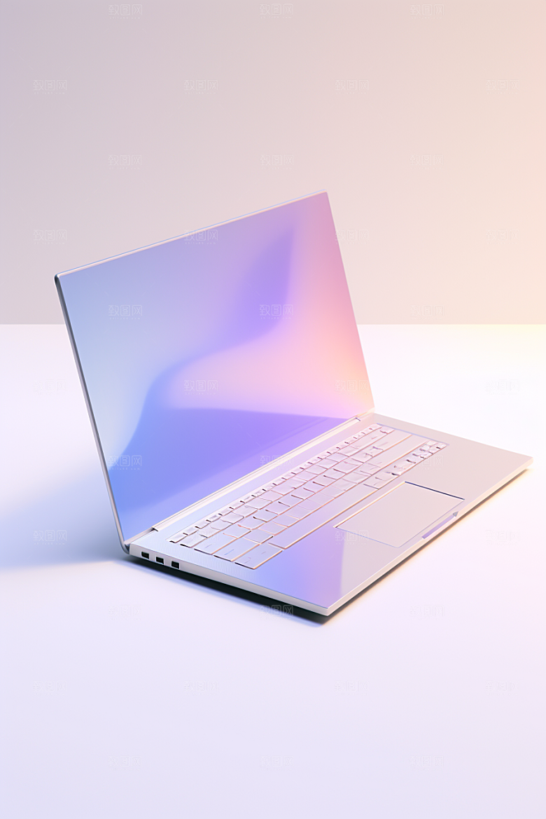 透明电子产品彩色3D模型
