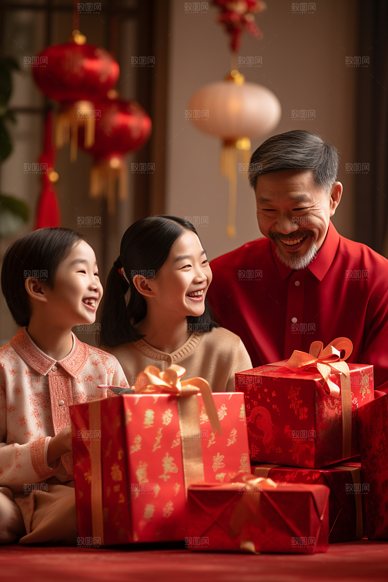 年夜饭团圆饭新年摄影图