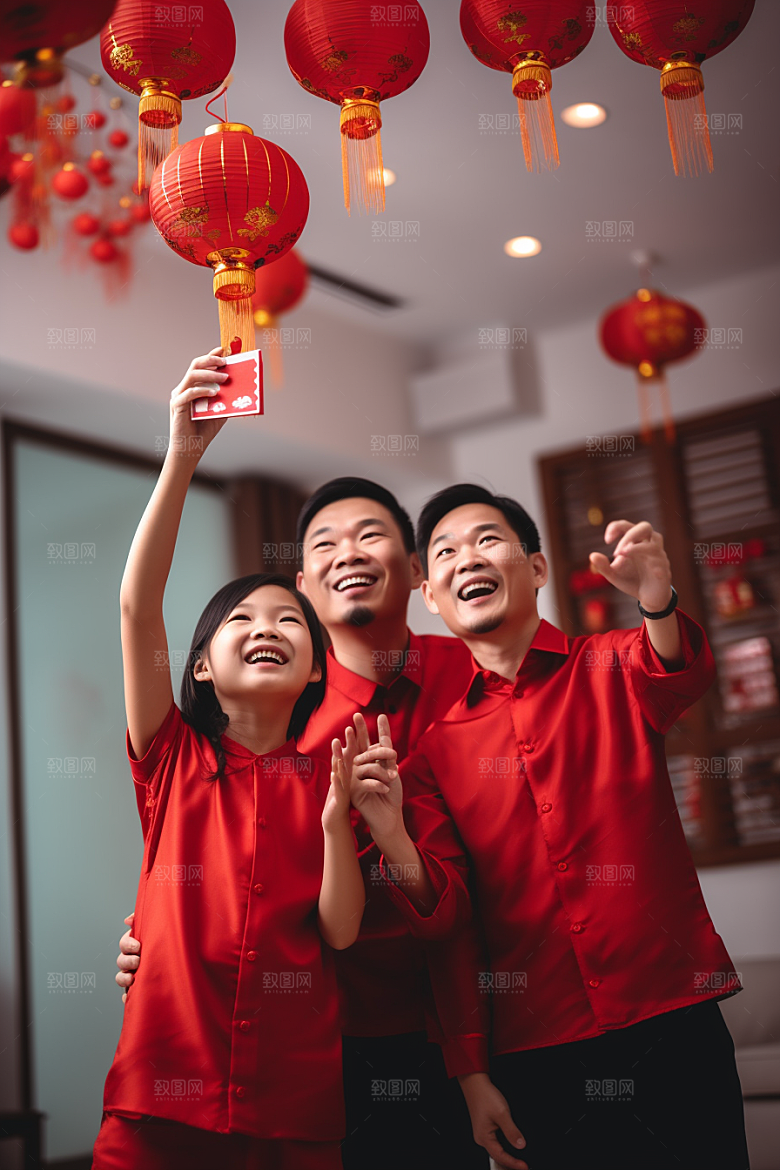 年夜饭新年快乐摄影图