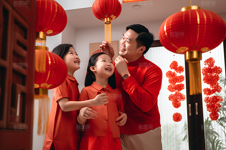 年夜饭春节大年三十摄影图