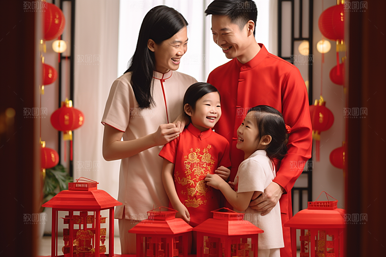 年夜饭高清快乐摄影图