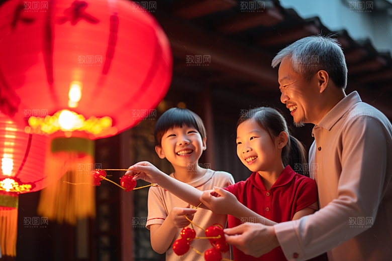 年夜饭春节新年摄影图
